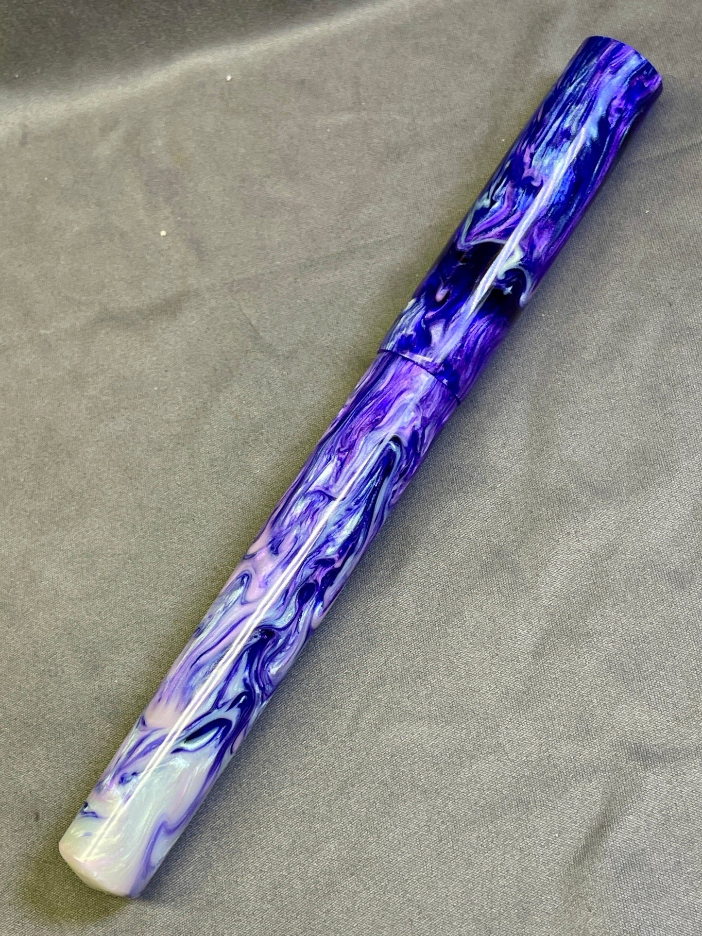 Z - Indigo Abalone Fountain Pen (Toni)