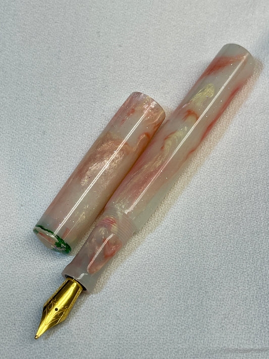 Amaryllis Pen with floral finial and FPR Ultra Flex nib (Ashlind)