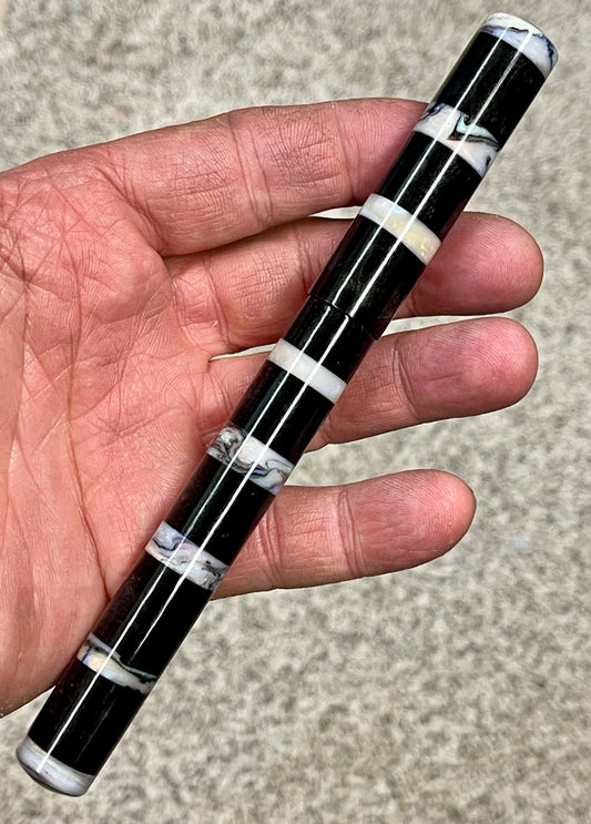 Z - Black Pearl with Abalone Fountain Pen (Ashley)