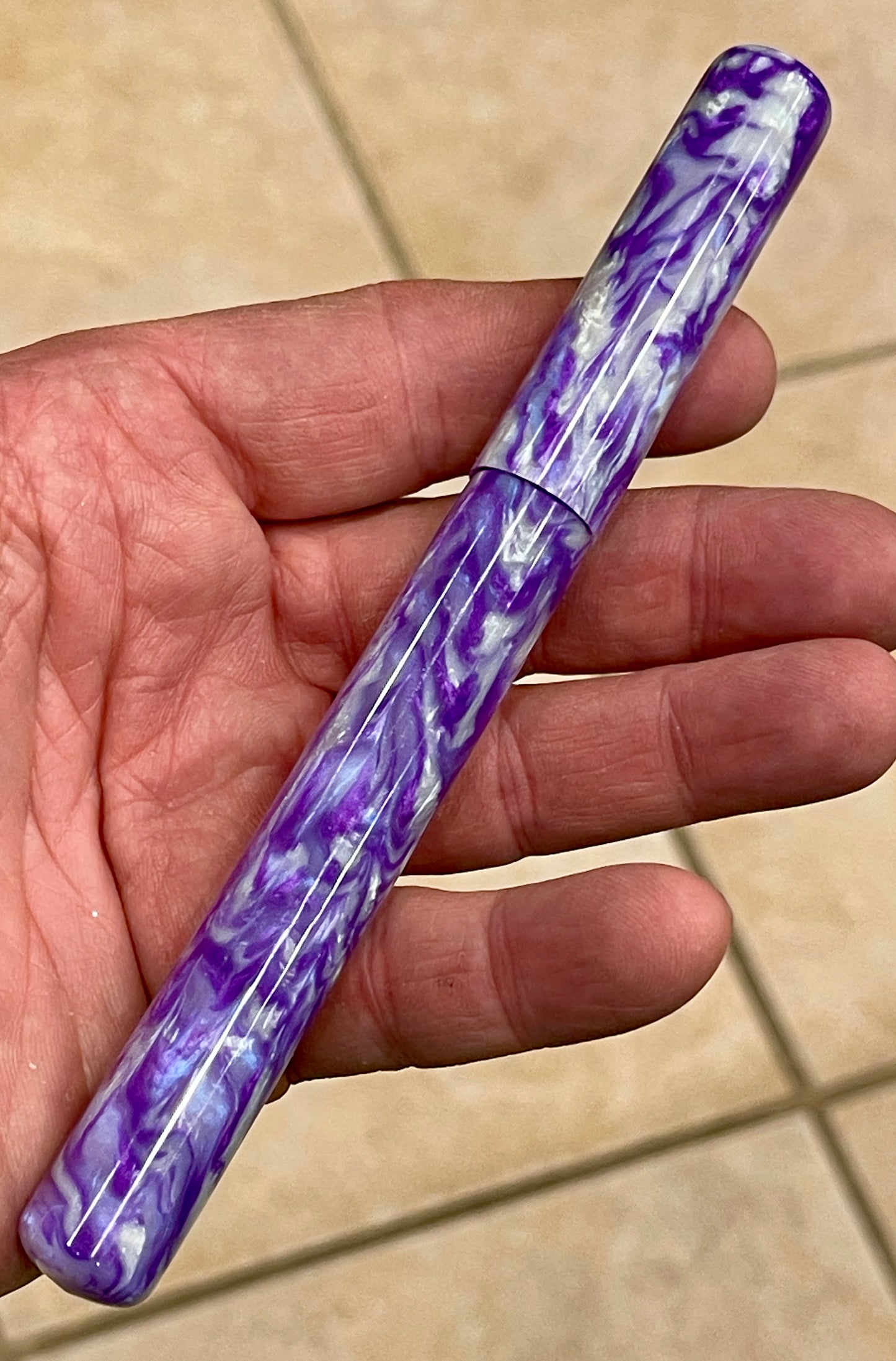 Z - Twisted Purple Abalone Fountain Pen