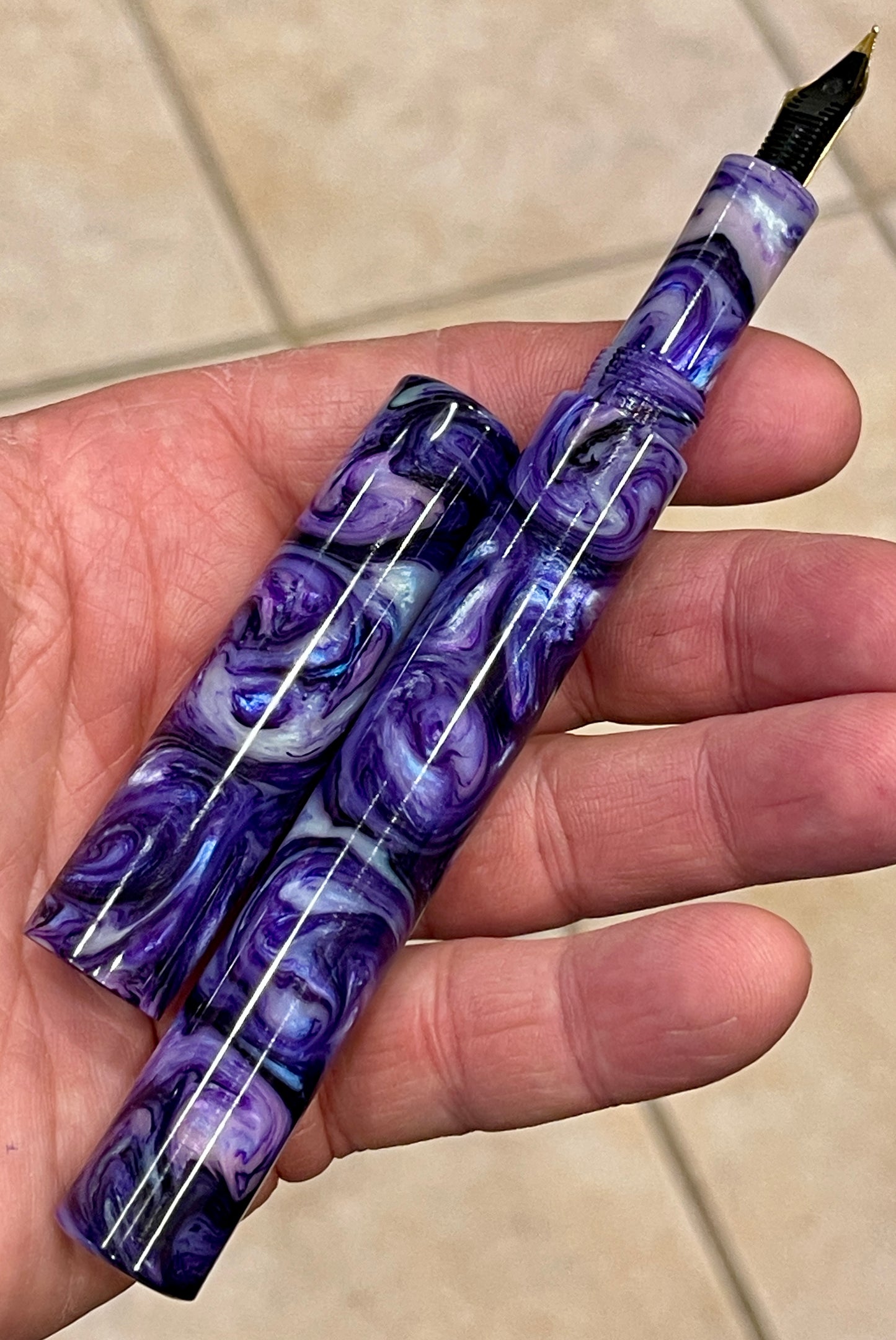 Z - Purple Abalone Midsummer Night’s Dream Fountain Pen (Adrienne)