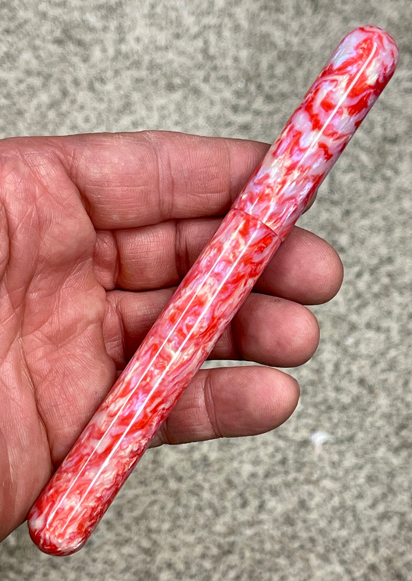 Z - Twisted Red Abalone Pen