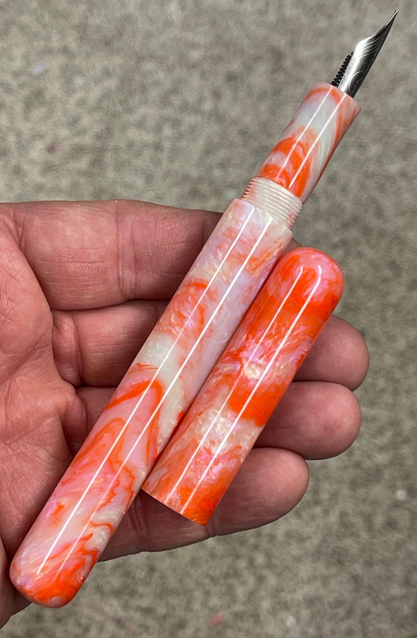 Z - Orange Abalone Fountain Pen (Summer)