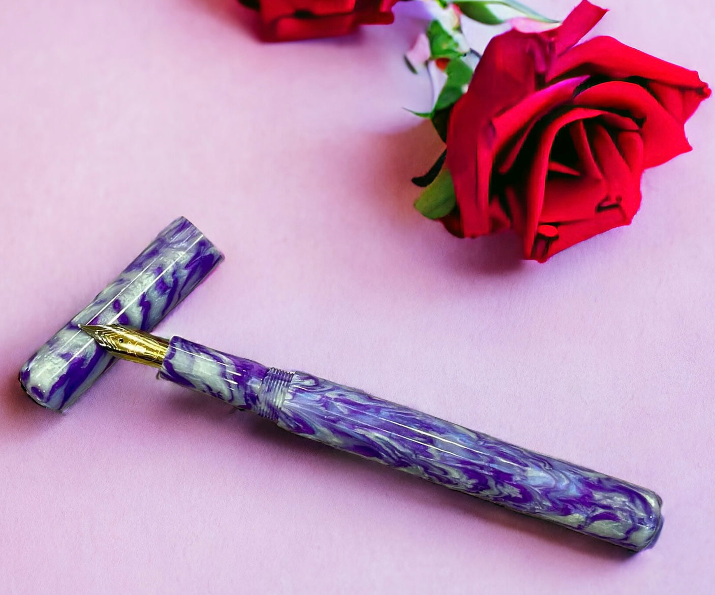 Z - Twisted Purple Abalone Fountain Pen