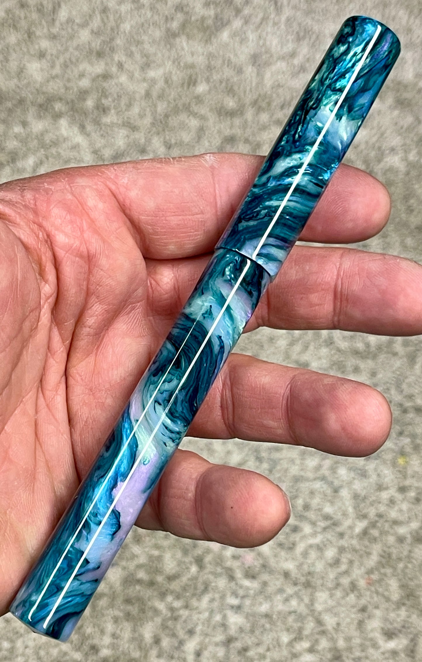 Z - Green Abalone Fountain Pen (Joan)