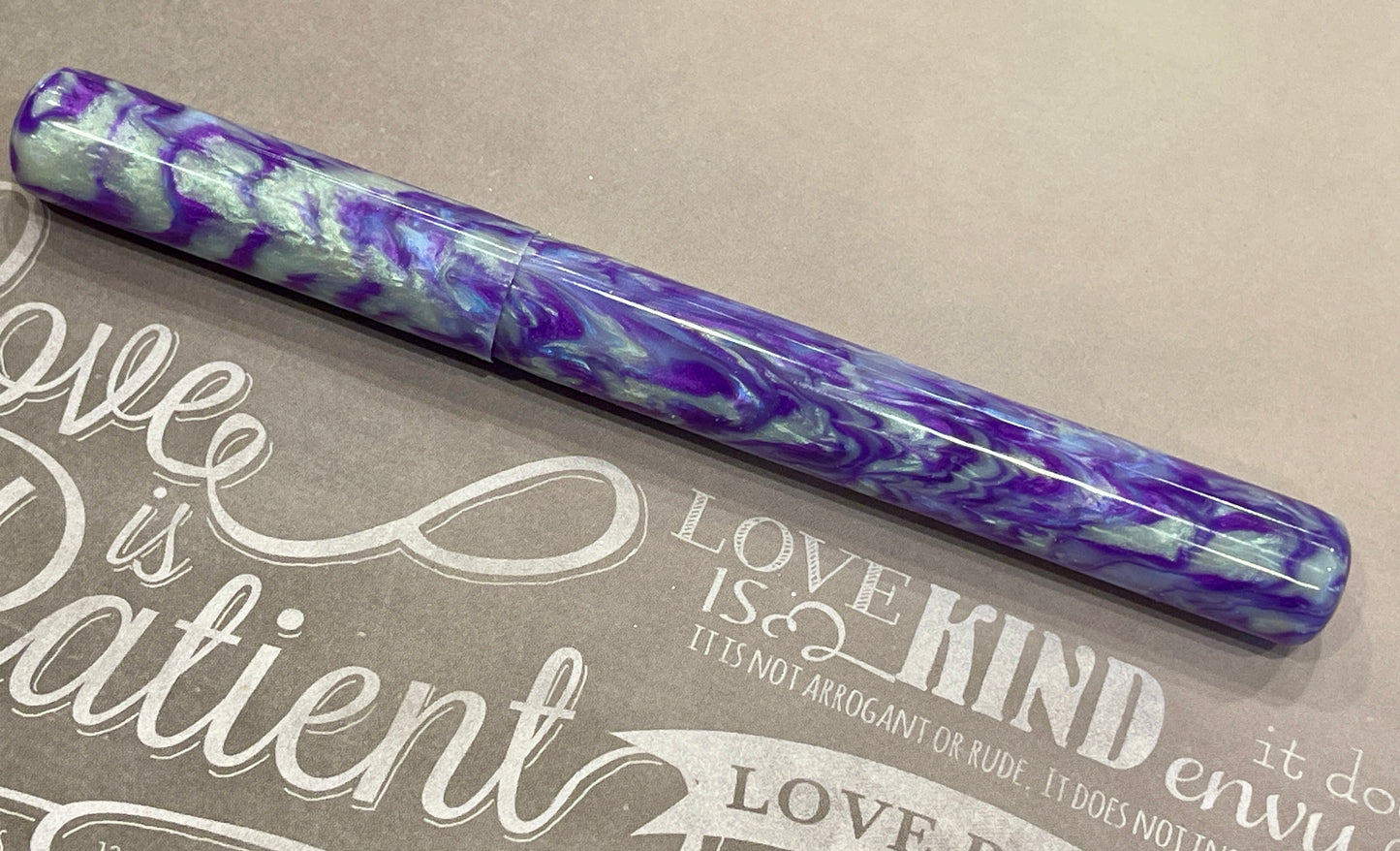 Z - Twisted Purple Abalone Fountain Pen