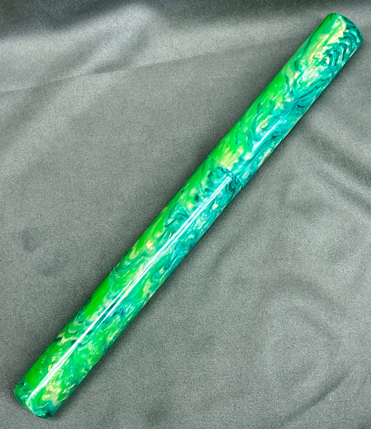 Z - Lime Green Abalone Pen (Ben)