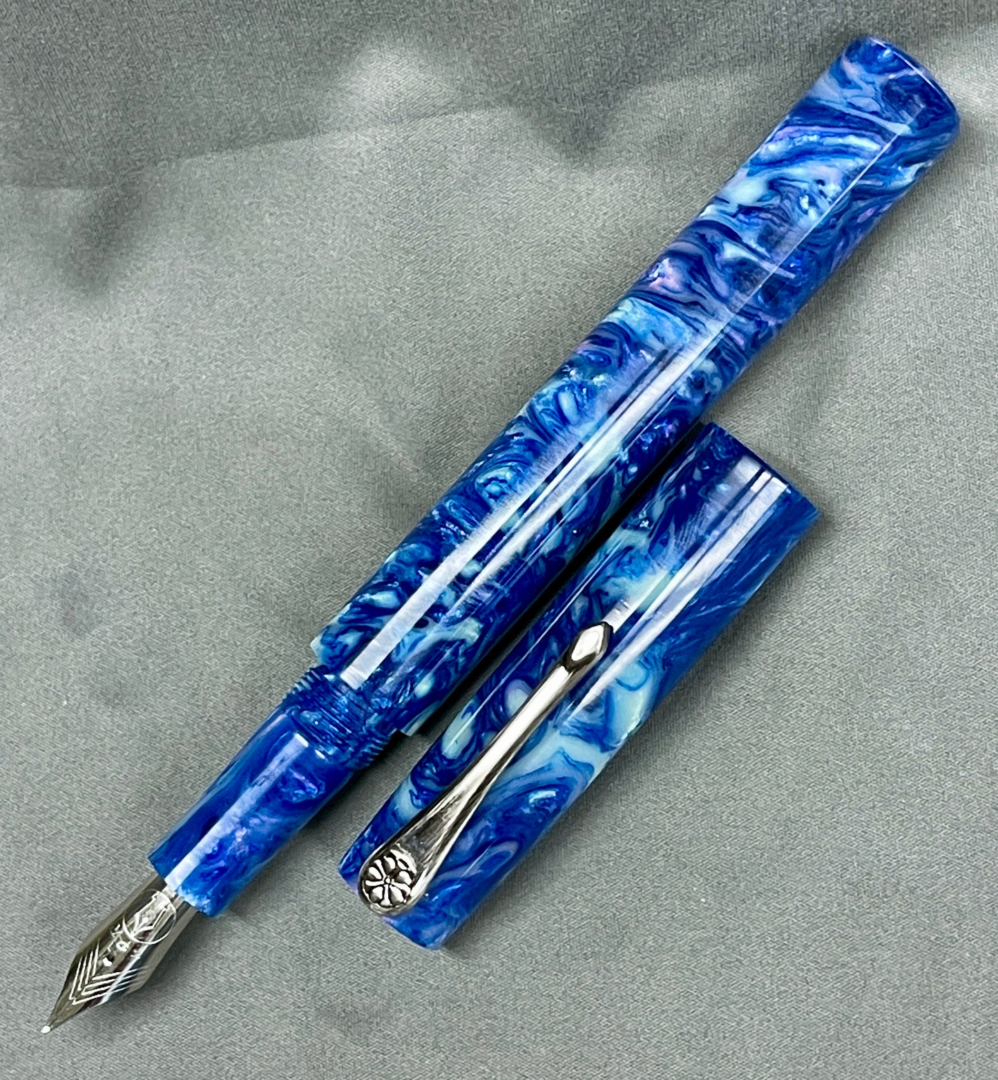 Blue Abalone Pen