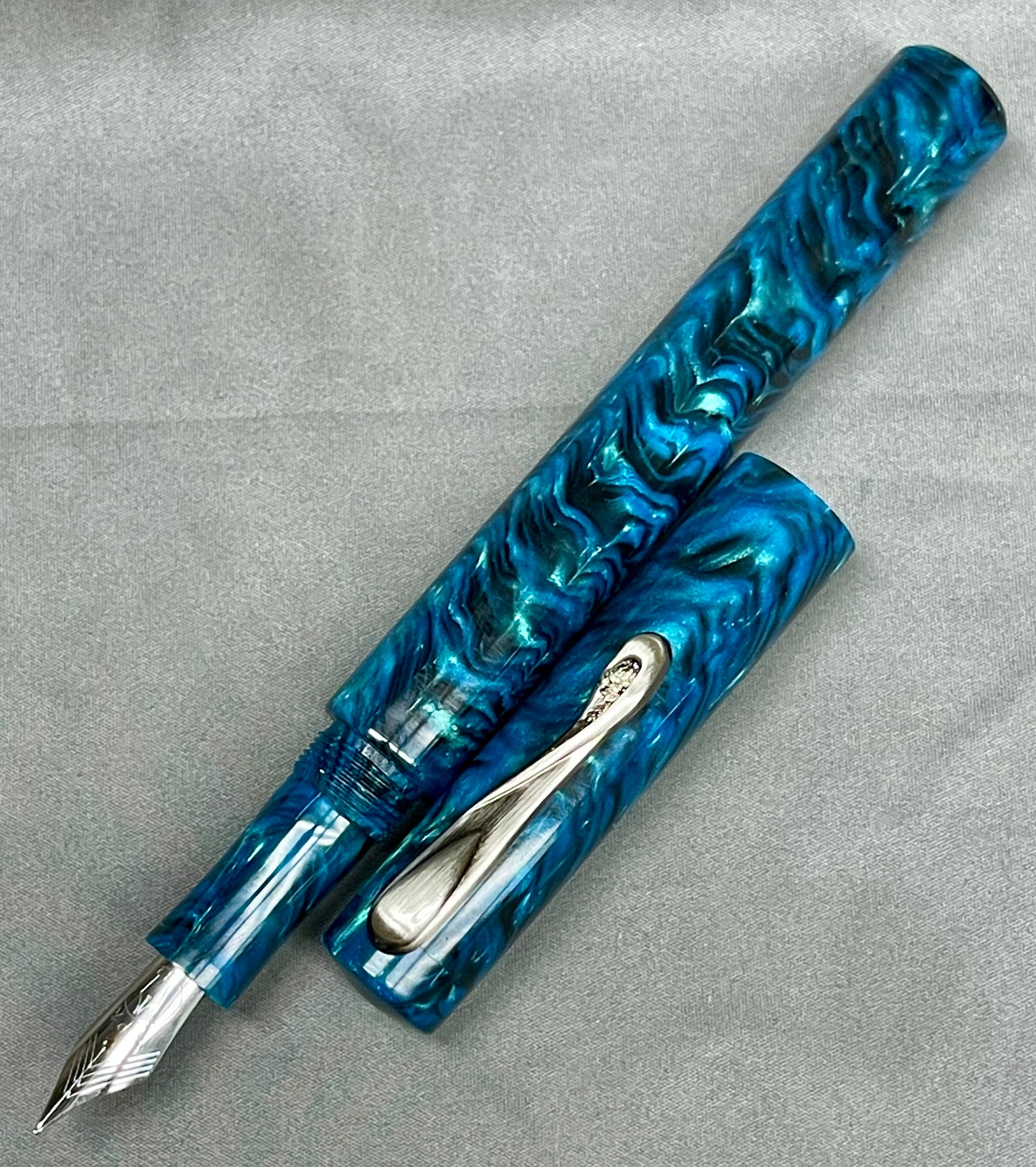 Turquoise Tiger Pen