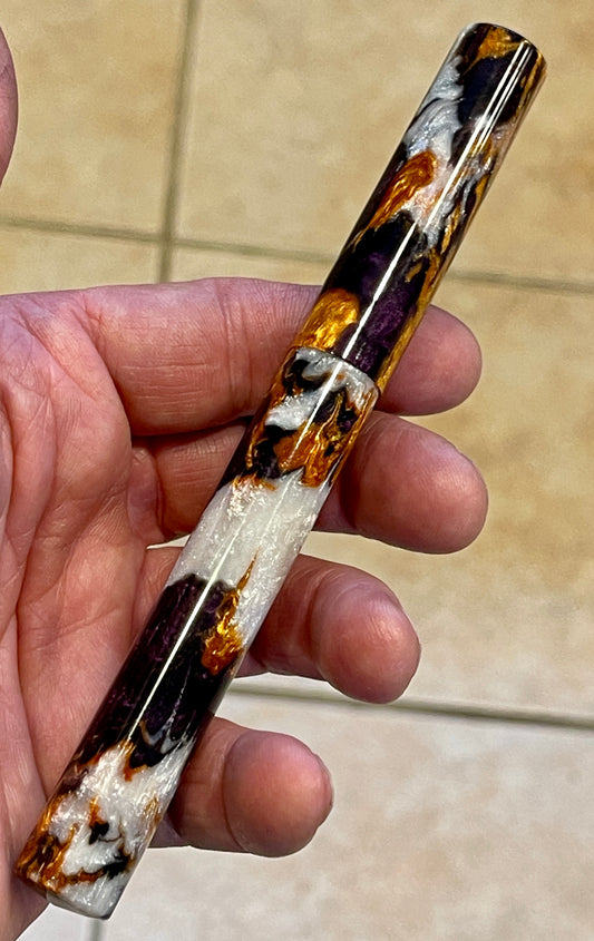 Z - Antique Gold and Midnight Purple Fountain Pen (Lisa)